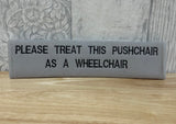 Additional needs awareness pushchair strap cover