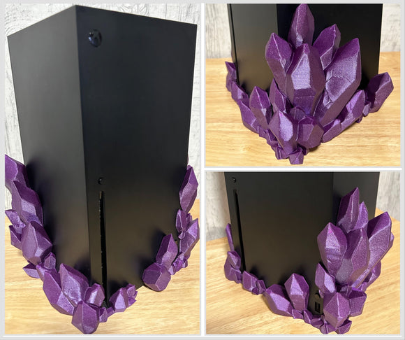 Crystal Xbox X Stand 3D Printed