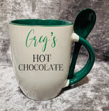 Personalised Hot Chocolate Mug with Spoon