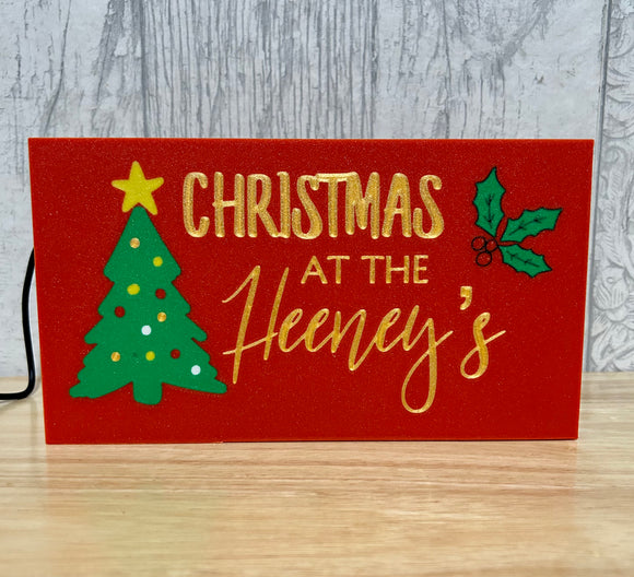 Personalised Christmas Lightbox