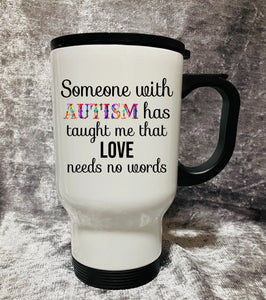 Autism Love Travel Mug