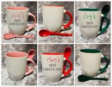 Personalised Hot Chocolate Mug with Spoon