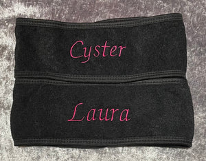 Embroidered Beauty Headband - Black